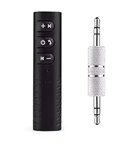 LUZWE BT450 Bluetooth Receiver Active Noise Cancelling Bluetooth AUX Adaptor, Bluetooth Music Receiver for Home/Car Stereo, Wired Headphones, Hands-Free Calls for All Android Smartphone, iOS Devices