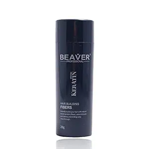 Beaver Keratin Hair Building Fibers 28g - Light Brown Hair