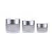 10g/20g/30g 2PCS Clear Glass Refillable Cosmetic Jars Empty Face Cream Lip Balm Storage Container Pot Bottle With White Lids for Women and Girls (10g)