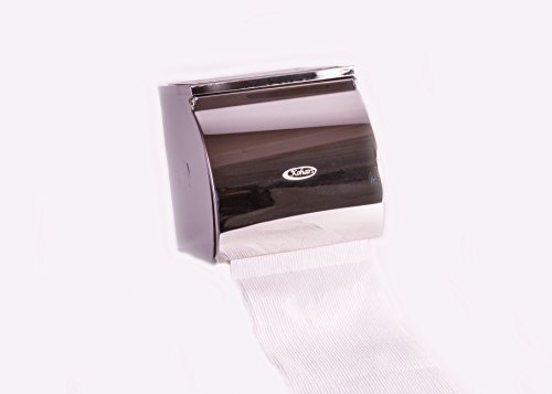 Kohars Toilettenpapierhalter Edelstahl, Wasserdicht, Wandhalterung, verchromt, mit Abdeckung und abnehmbarem Regal, Modernes Design, rostfrei, Badezimmer WC-Papier-Rolle, Wand montiert - 4
