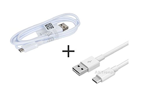 Original Samsung Micro Usb 2.0 ECB-DU4AWE Ladekabel Datenkabel Für Samsung Galaxy S7 / S7 Edge , S6 / S6 Edge , Galaxy A3 A5 A7 J5 2015 - 2016 [ Nicht Für 2017 ] Galaxy S5 , S4 , S3 / S3 LTE / Note 6 / Note 5 / Note 4 / Note 3 in weiß , AKAZ9E angebot von AKTrend®