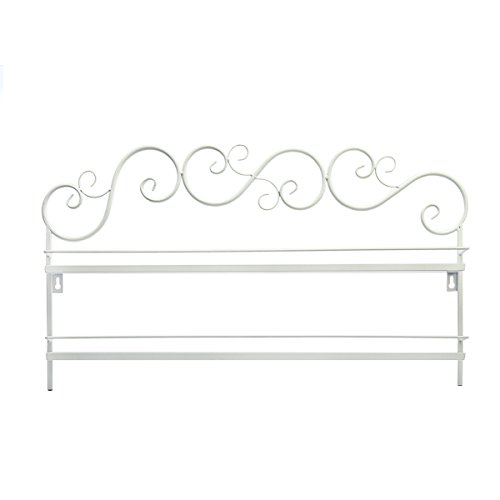 Wandregal mit 5 Ablagen für Nagellack oder ätherische Öle, hält 100 Flaschen Nagellack, zur Selbstmontage, weiß - 3