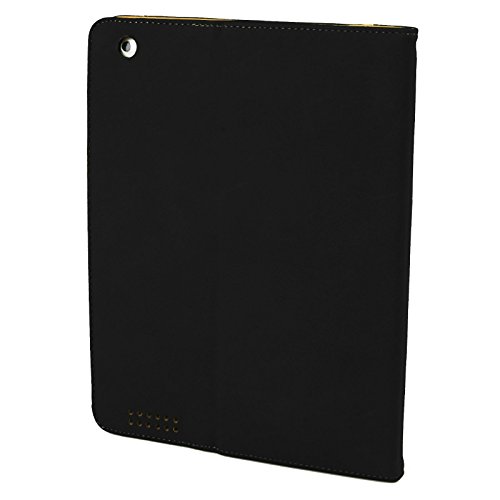 Madcase Apple iPad Air 2 / Air Smart Case Etui Faux Ledertasche Hülle mit Auto Schalf und Wach Sleep-Funktion inkl. Displayschutzfolie und Stylus Touch stift – Schwarz / Beige - 6
