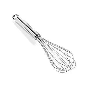 4EVER Stainless Steel Hand Blender Froth Whisker Mixer (Silver)