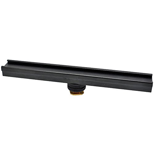 ATian Adjustable 8" Rail 20cm Flash Bracket Hot/Cold Shoe Extension for Led Video light Microphone