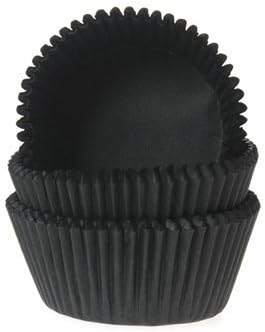 House of Marie50 Muffin Cups, Black
