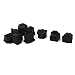 Produktbild DealMux Black Rubber RJ11 Connector-Port Anti-Staubkappe-Schutz-Abdeckung 10 PCS