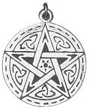 Celtic Birth Charm -Hop Tu Naa - 17 November to 9 December - to Invoke Magical Ability - Antiqued Sterling Silver