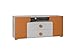 Produktbild furniture24-eu Tv Kommode YUKO Tv Schrank Lowboard Unterschrank (Hell Grau/Orange)