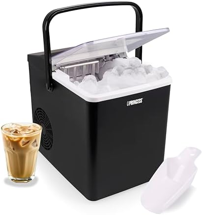 Princess Ice Maker XXL - Serbatoio da 1,75 L - 9 cubetti di ghiaccio in 6 minuti - Produce fino a 12 kg di cubetti di ghiaccio - 2 dimensioni di cubetti disponibili - Funzione di autopulizia - 239830