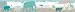 Wallpaper Border Children ”Hello Africa” Beige/Turqoise/Blue