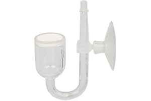 YdseozOA CO2 atomizador difusor de Cristal Transparente CO2 difusor Contador de Burbujas pequeño Acuario pecera Micro Paisaje con Ventosa