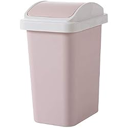 LACMY Poubelle Peut Maison Salon Chambre Salle de Bains Couverte Cuisine créative Grand Papier Plastique Mignon Simple avec Couvercle Poubelle