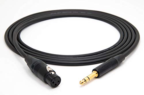 Mogami 2534 Quad Professionel Studio Kabel Symmetrische | Neutrik Gold XLR female - 6,3mm TRS klinke | HiFi, 0,5 m