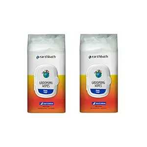 Earthbath All Natural Grooming Wipes, Mango Tango - 200wipes(2Pack)