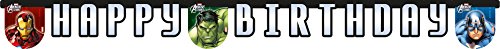 Preisvergleich Produktbild 1,7 m Marvel Avengers Assemble Happy Birthday Banner
