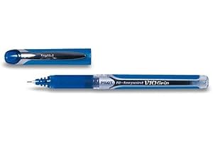 Pilot V10 Grip Hi-Tecpoint Lot de 10 stylos roller à encre liquide pointe 1.0 mm – Bleu