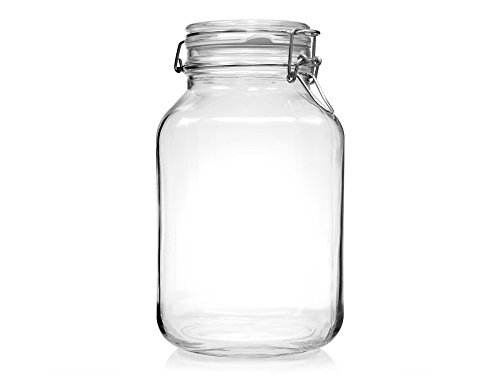 Bormioli Fido Gläser mit Bügelverschluss 2 teilig | Füllmenge 3 L | Luftdichte Konservierung durch den Gummiring sowie den Drahtbügelverschluss - 4