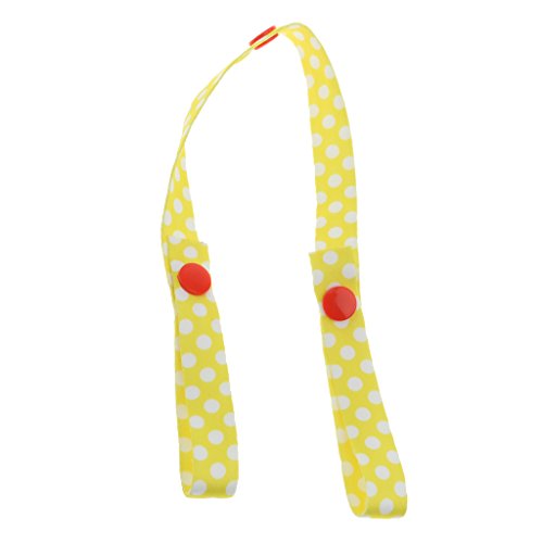 Preisvergleich Produktbild Kinderwagen Clips Einkaufstasche Haken Taschenclip Spielzeug Halter Klemmen - Gelb Tupfen