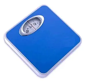 PreeX Mechanical Full Metal Body Weight Manual Analog Machine - Weighing Scale (Blue , Capacity 120Kg )