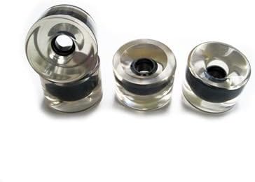 Blank Longboard Wheels Clear 70 mm 82 a
