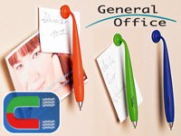 General Office Silikon-Kugelschreiber mit Magnet, 3er-Set - 4