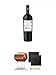 Produktbild Doppio Passo Primitivo Salento IGT 13% - 1,50 Liter Magnumflasche + Campari Weinglas 6er Set + Schiefer Glasuntersetzer eckig ca. 9,5 cm Ø 2 Stück