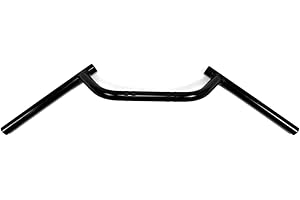 WESTLAND CUSTOMS 7/8 Pouce (22mm) Guidon Universel Cafe Racer Clubman Ace Bar Noir