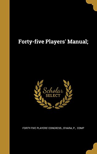 Preisvergleich Produktbild 40-5 PLAYERS MANUAL