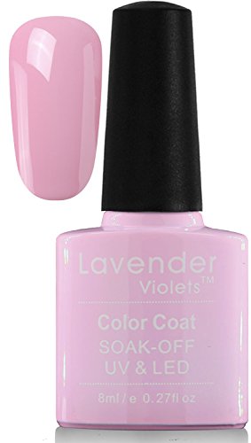 Gel Nail Polish, Soak Off Gel Polish UV Gel Nail Polish for Manicure Pedicure Nail Art Designs Gel Pink Lavender-D108