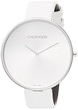 Calvin Klein Damen Analog Quarz Uhr mit Leder Armband K8Y231L6