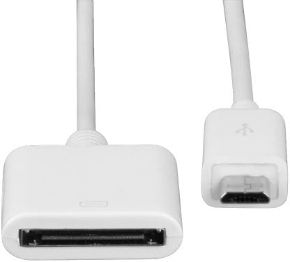 White Micro USB Docking 30Pin Charging Data Adapter Cable for iPhone iPad Tablet