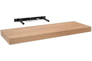 Velano Półka regałowa, regał ścienny, regał wiszący, systemy regałowe, 1 sztuka, 59,5 x 23,5 cm, dąb sonoma, do kuchni, łazienki, salonu, sypialni, FS