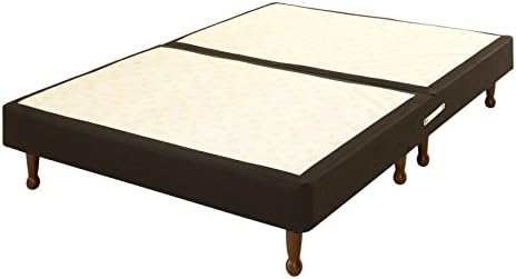 Comfy Beds Small Double Divan Base Only On Legs, 4 ft, Brown