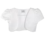 Cinda Girls Satin Bolero Ivory 8-9 Years