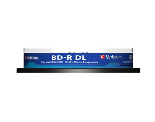 Verbatim 43746 BD-R DL 6x 10-pack Blu-Ray Optical Media - 2