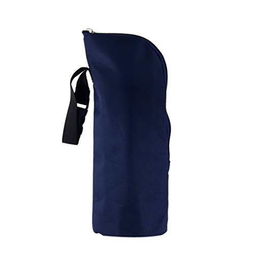 Durable Baby Thermal Feeding Bottle Warmers Bag Mummy Insulation Tote Bag Hang in the Baby Stroller,Dark Blue