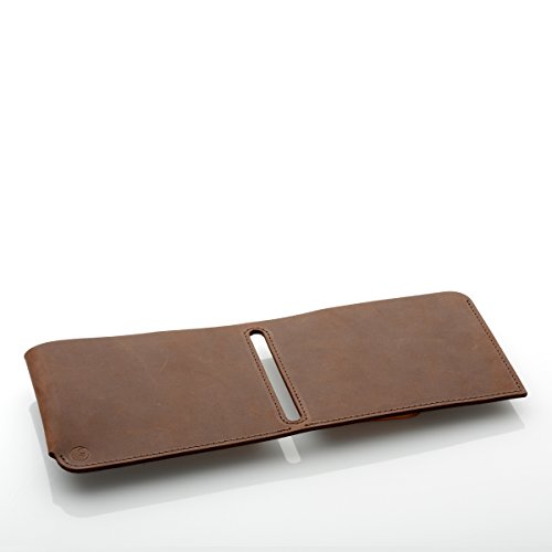 germanmade. Apple iPad / Tablet Hülle mit Reißverschluss aus Leder earth / dunkelbraun - 7