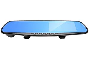 Aumotop Dash Cam, 1080P Visione Telecamera per Auto, DVR Registratore di Guida Obiettivo, Touch Screen Videoregistratore, Specchietto retrovisore Registratore di Guida