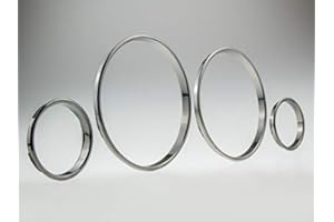 ‎LETRONIX LETRONIX Black Chrom Tachoringe Tacho Ringe zum Clipsen geeignet für Fahrzeug E38 E39