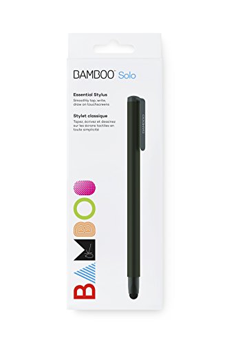 Wacom Bamboo Solo Smart Stylus (4. Generation) in Schwarz / Ergonomischer Touch Pen mit Carbonfaser-Spitze für Touchscreen-Eingabegeräte mit kapazitiver Touch-Technologie wie iPhone oder iPad - 2