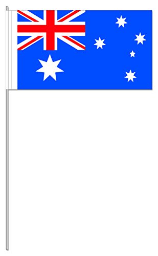 10 Fähnchen * AUSTRALIEN * als Deko für Mottoparty oder Länder-Party // Flaggen Fahnen Papierfahnen flag australian