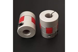 POLISI3D 2 unids 5mm a 8mm eje acoplamiento 25mm L 20mm OD conector de aluminio Junta motor paso a paso Leadscrew acoplador flexible para CR10 CR-10 CR-10S Ender 3 V2 Pro /5, A8 impresora 3D