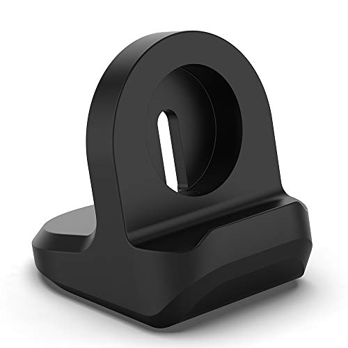 Festnight Base en silice pour Apple Watch Holder Main Libre Trou de câble Support de Charge pour iWatch Watch Dock Stand Holder