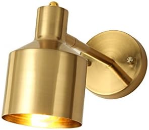 Brass Wall Lamp Simple Modern Creative Bathroom Mirror Headlight Living Room Aisle Bedroom Bedside Lamp
