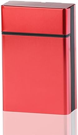 WINOMO Lightweight aluminium cigarette box bags storage holder (red).