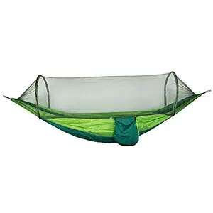 IRIS Camping Hammock with Mosquito Net, 2 Person Ultralight Portable Windproof, Anti-Mosquito, Swing Sleeping Hammock Bed with Net for Outdoor, Hiking, Backpacking, Travel,etc.