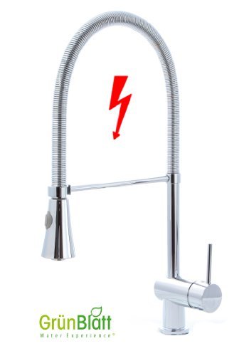 Niederdruck Küche Armatur mit Geschirrbrause Küchenarmatur Einhebelmischer Wasserhahn Brause Handbrause Küchenarmaturen Armaturen