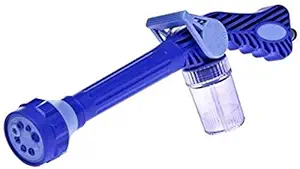 Praxon Easy to Use Ez Jet Water Cannon Turbo Sprayer Tool - 8 in 1 Water Pressure Spray Gun with Inbuilt Soap Dispenser for Car and Bike Cleaning, Gardening