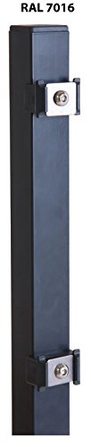 Pfosten für Stab- u. Doppelstabmatte anthrazit (RAL 7016 – Höhe 150 cm) - 2